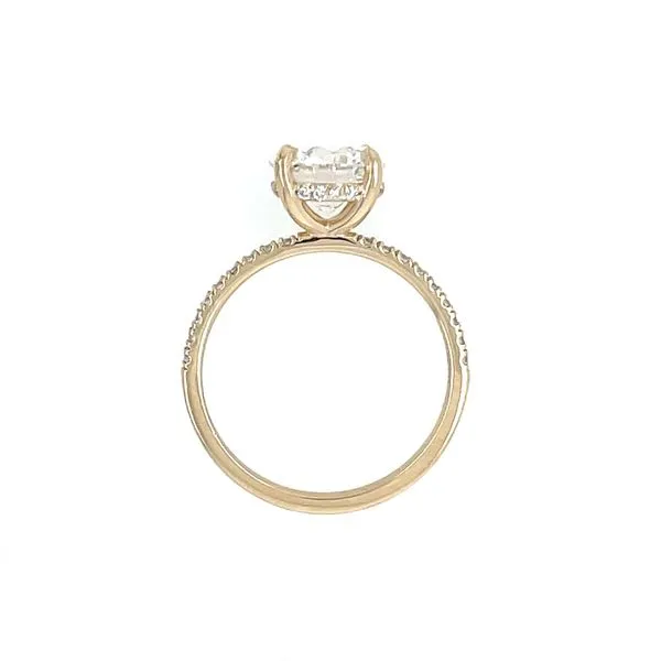 14KY Gold Hidden Halo Engagement Ring with 2.01 Ct Round Lab Diamond Image 5 Franzetti Jewelers Austin, TX