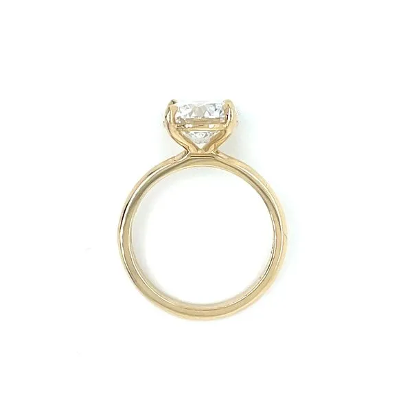 14KY Gold 4 Prong Solitaire Engagement Ring with 3.03 Ct Round Lab Diamond Image 5 Franzetti Jewelers Austin, TX