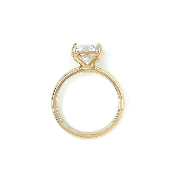14KY Gold 4 Prong Solitaire Engagement Ring with 3.01 Ct Round Lab Diamond Image 5 Franzetti Jewelers Austin, TX