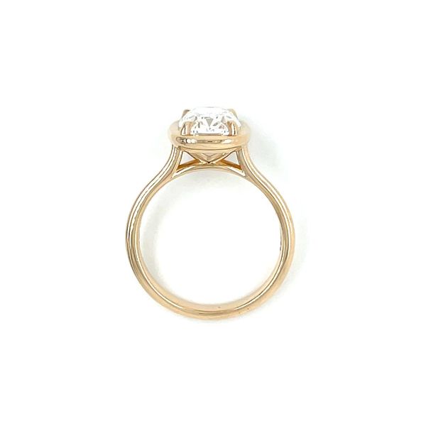 14KY Claw Prong Bezel Style Engagement Ring with 2.78 Ct Old Mine Lab Diamond Image 5 Franzetti Jewelers Austin, TX
