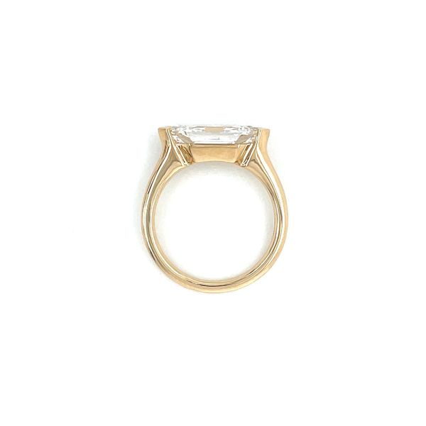 14KY Gold East West Engagement Ring with 3.07 Ct Hexagon Lab Diamond Image 5 Franzetti Jewelers Austin, TX