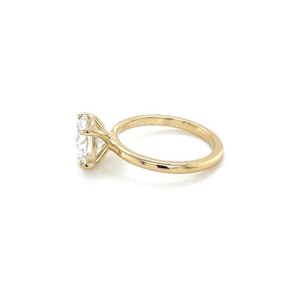 14KY Gold 4 Prong Solitaire Engagement Ring with 2.54 Ct Round Lab Diamond Image 4 Franzetti Jewelers Austin, TX