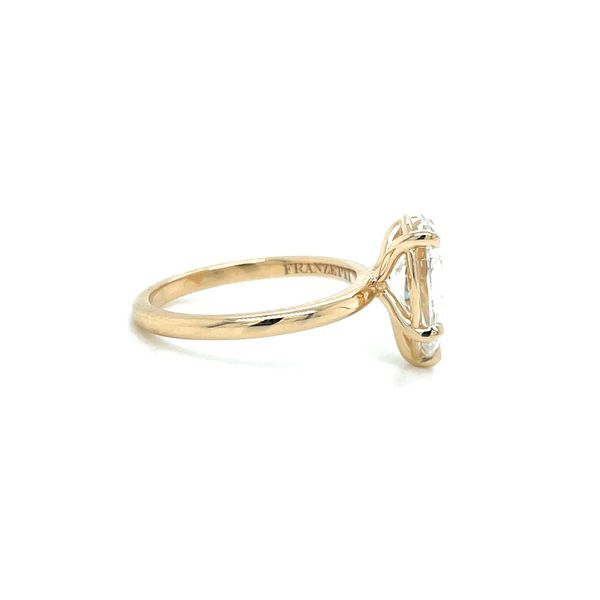 14KY Gold 5 Prong Solitaire Engagement Ring with 3.09 Ct Pear Lab Diamond Image 4 Franzetti Jewelers Austin, TX