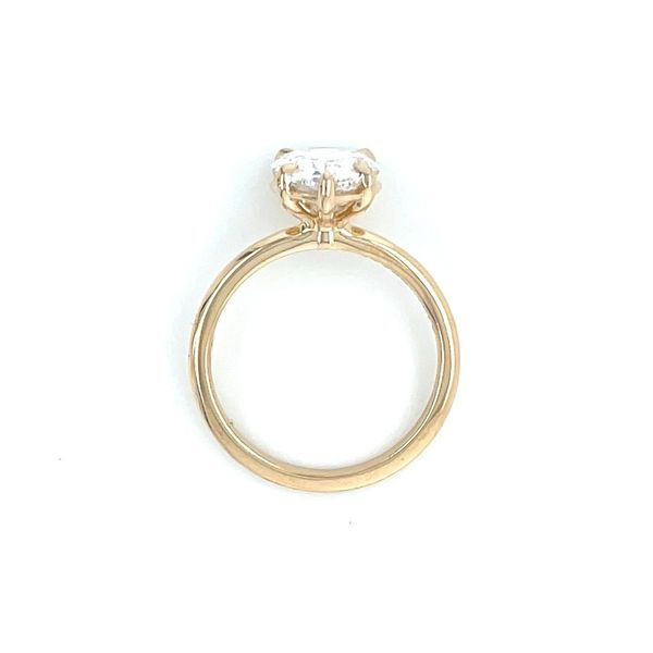 14KY Gold 5 Prong Solitaire Engagement Ring with 3.09 Ct Pear Lab Diamond Image 5 Franzetti Jewelers Austin, TX