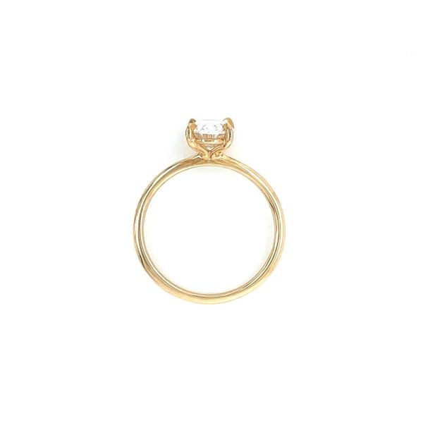 14KY Gold 4 Prong Solitaire Engagement Ring with 1.55 Ct Oval Lab Diamond Image 5 Franzetti Jewelers Austin, TX