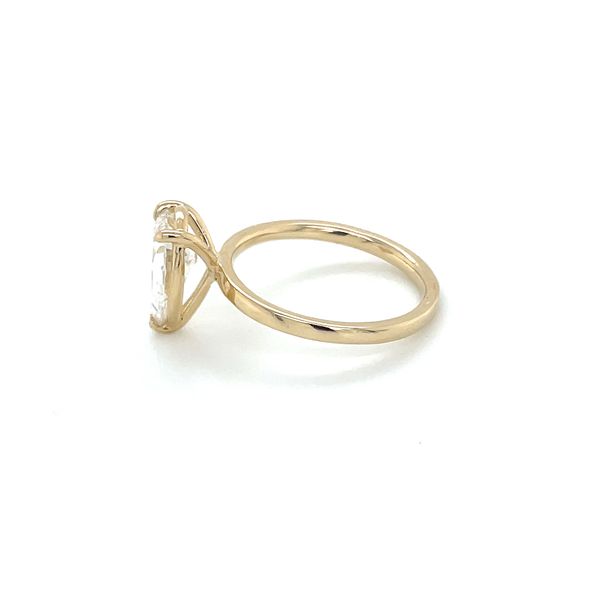 14KY Gold 3 Prong Solitaire Engagement Ring with 2.01 Ct Pear Lab Diamond Image 4 Franzetti Jewelers Austin, TX
