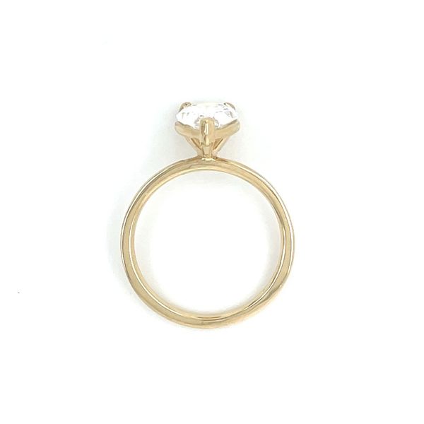 14KY Gold 3 Prong Solitaire Engagement Ring with 2.01 Ct Pear Lab Diamond Image 5 Franzetti Jewelers Austin, TX