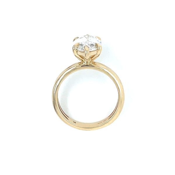 14KY Gold 6 Prong Solitaire Engagement Ring with 4.03 Ct Marquise Lab Diamond Image 5 Franzetti Jewelers Austin, TX