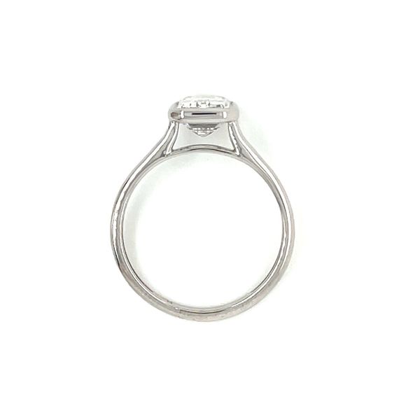 14KW Gold Engagement Ring with Bezel Set 1.98 Ct Emerald Lab Diamond Image 5 Franzetti Jewelers Austin, TX