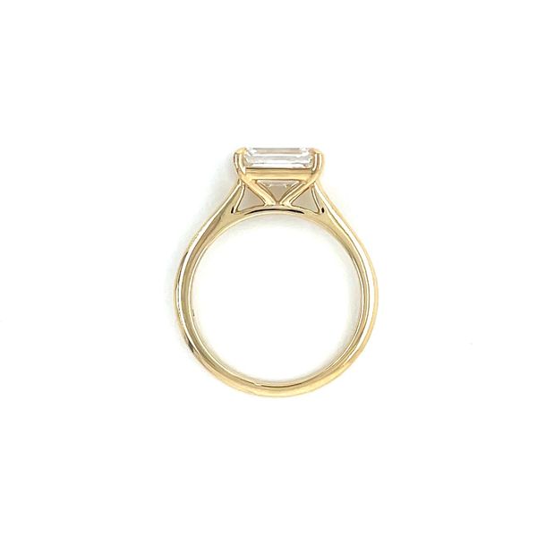 14KY Gold East West Engagement Ring with 1.97 Ct Emerald Cut Lab Diamond Image 5 Franzetti Jewelers Austin, TX