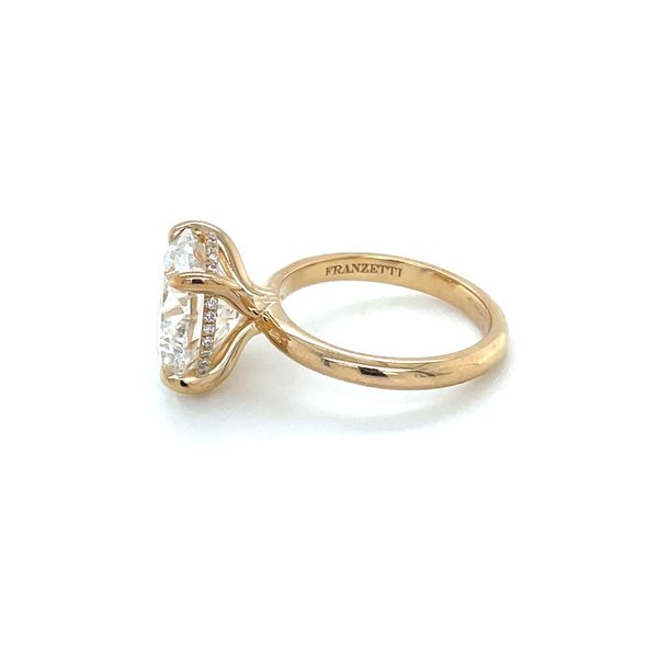 14KY Hidden Halo Engagement Ring with 6.04 Ct Round Lab Diamond Image 4 Franzetti Jewelers Austin, TX