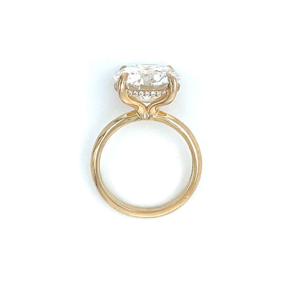 14KY Hidden Halo Engagement Ring with 6.04 Ct Round Lab Diamond Image 5 Franzetti Jewelers Austin, TX