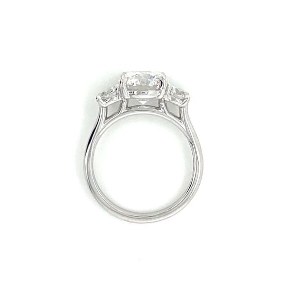14KW Gold 3-Round Lab Diamond Engagement Ring with 2.57 Ct Round Center Image 5 Franzetti Jewelers Austin, TX