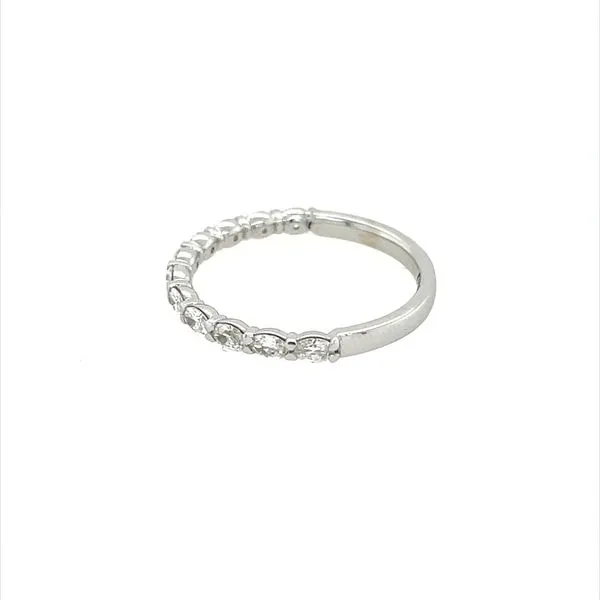 14KW East-to-West Set 0.55 CTW Oval Lab Grown Diamond Band Image 3 Franzetti Jewelers Austin, TX