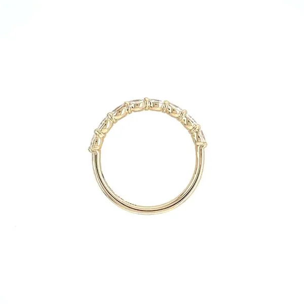 14KY East-to-West Set 0.64 CTW Oval Lab Grown Diamond Band Image 5 Franzetti Jewelers Austin, TX