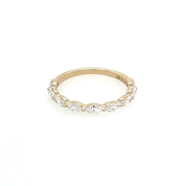 14KY Gold 0.72 CTW Marquise Lab Grown Diamond Band Image 3 Franzetti Jewelers Austin, TX
