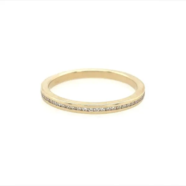 14KY Gold 1.9 mm Channel Set Lab Diamond Halfway Band 1/8 CTW Image 3 Franzetti Jewelers Austin, TX
