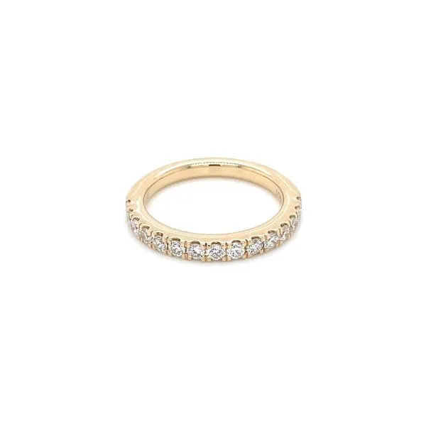 14KY Gold Halfway Lab Grown Diamond Micro Pavé Split Prong Band 0.44 CTW Image 4 Franzetti Jewelers Austin, TX