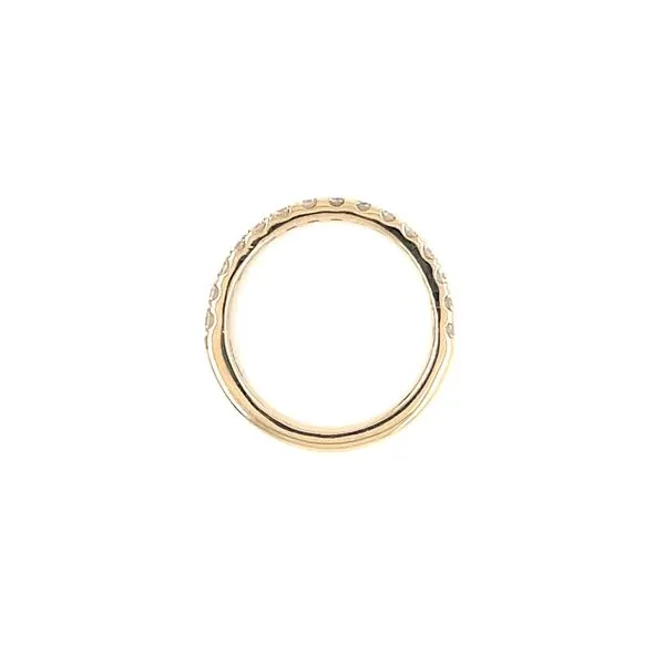 14KY Gold 1/2 Carat Round Lab Grown Diamond Split Prong Halfway Band Image 5 Franzetti Jewelers Austin, TX