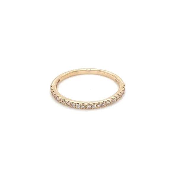 14KY Gold Round Lab Grown Diamond Halfway Band 0.14 CTW Image 4 Franzetti Jewelers Austin, TX