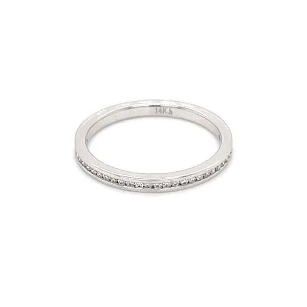 14KW Gold 1.9 mm Channel Set Lab Diamond Halfway Band 0.14 CTW Image 3 Franzetti Jewelers Austin, TX