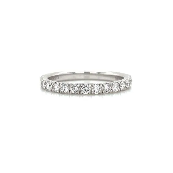14KW Gold 1/2 Carat Round Lab Grown Diamond Split Prong Halfway Band Franzetti Jewelers Austin, TX