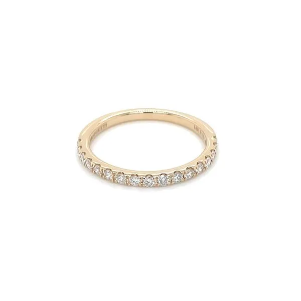 14KY Gold 1/3 Carat Round Lab Grown Diamond Split Prong Halfway Band Image 4 Franzetti Jewelers Austin, TX