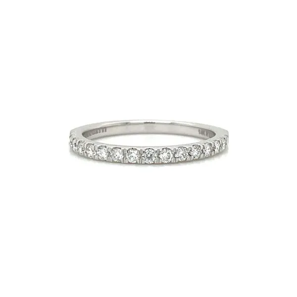 14KW Gold 1/3 Carat Round Lab Grown Diamond Split Prong Halfway Band Franzetti Jewelers Austin, TX