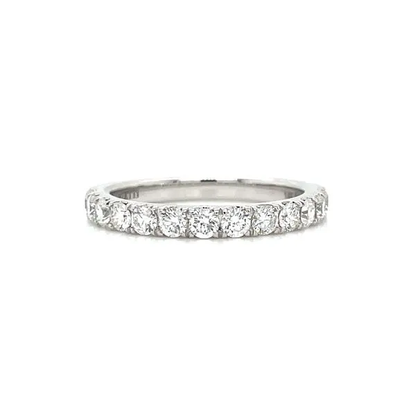 14KW Gold 3/4 Carat Round Lab Grown Diamond Split Prong Halfway Band Franzetti Jewelers Austin, TX