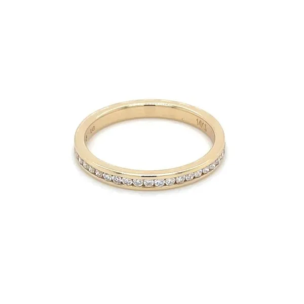 14KY Gold 2.4 mm Channel Set Lab Diamond Halfway Band 1/4 CTW Image 3 Franzetti Jewelers Austin, TX
