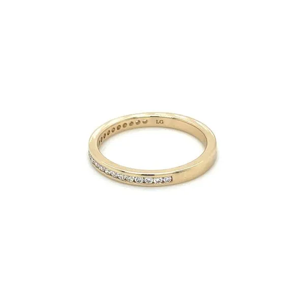 14KY Gold 2.4 mm Channel Set Lab Diamond Halfway Band 1/4 CTW Image 4 Franzetti Jewelers Austin, TX