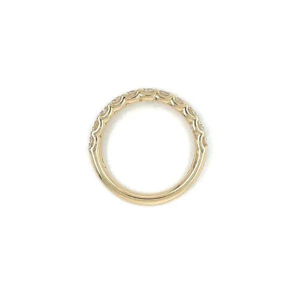14KY Gold Round Lab Grown Diamond Halfway Band 1.10 CTW Image 5 Franzetti Jewelers Austin, TX