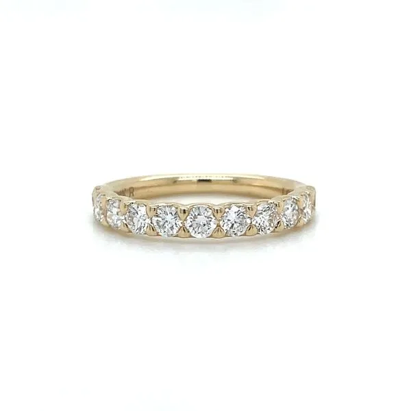 14KY Gold Round Lab Grown Diamond Halfway Band 1.10 CTW Franzetti Jewelers Austin, TX