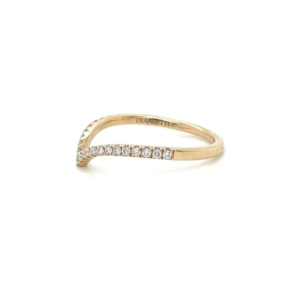 14KY Gold 1/5 CTW Lab Grown Diamond Chevron Band Image 5 Franzetti Jewelers Austin, TX