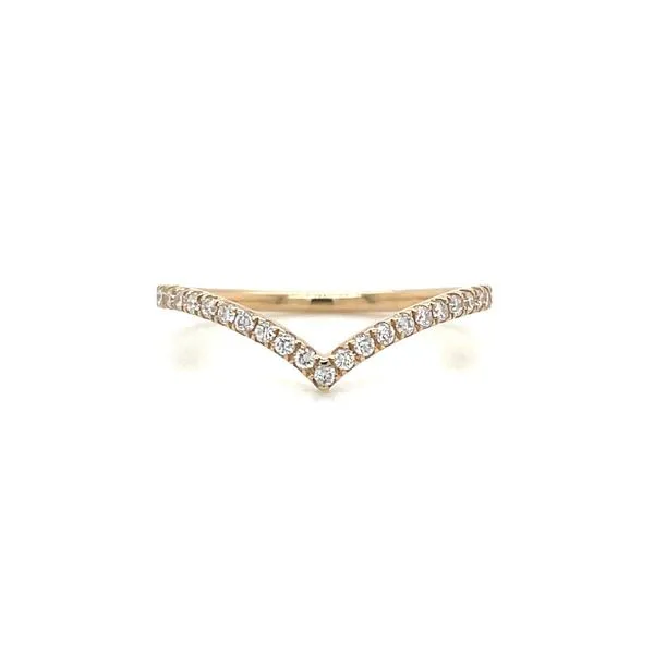 14KY Gold 1/5 CTW Lab Grown Diamond Chevron Band Franzetti Jewelers Austin, TX