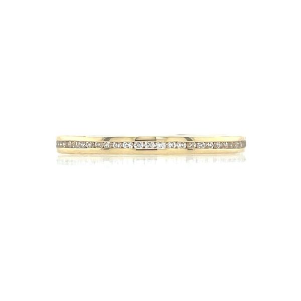 14KY Gold 1.9 mm Channel Set Lab Diamond Halfway Band 1/8 CTW Franzetti Jewelers Austin, TX