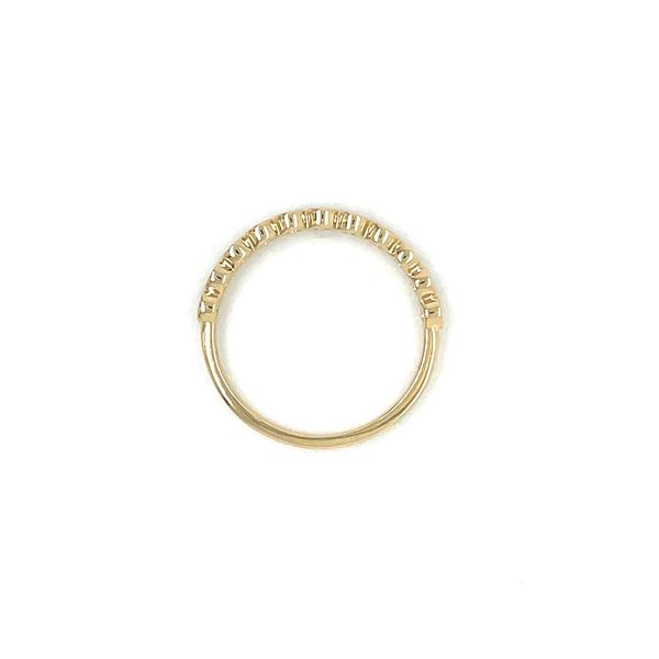 14KY Gold 1.7 mm Round Bezel Set Lab Grown Diamond Halfway Band Image 5 Franzetti Jewelers Austin, TX
