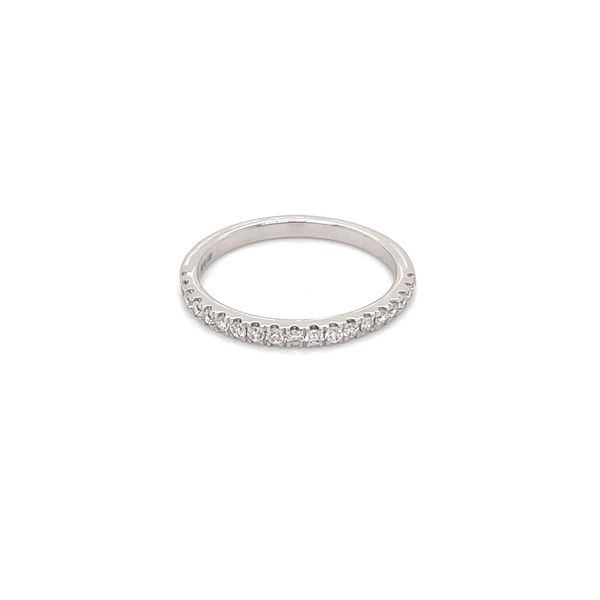 14KW Gold Round Lab Grown Diamond Halfway 2 mm Band 0.28 CTW Image 3 Franzetti Jewelers Austin, TX