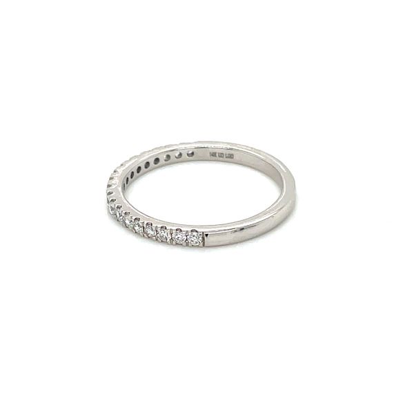 14KW Gold Round Lab Grown Diamond Halfway 2 mm Band 0.28 CTW Image 4 Franzetti Jewelers Austin, TX