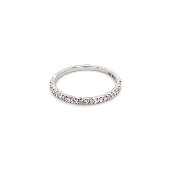 14KW Gold Round Lab Grown Diamond Halfway Band 0.14 CTW Image 4 Franzetti Jewelers Austin, TX