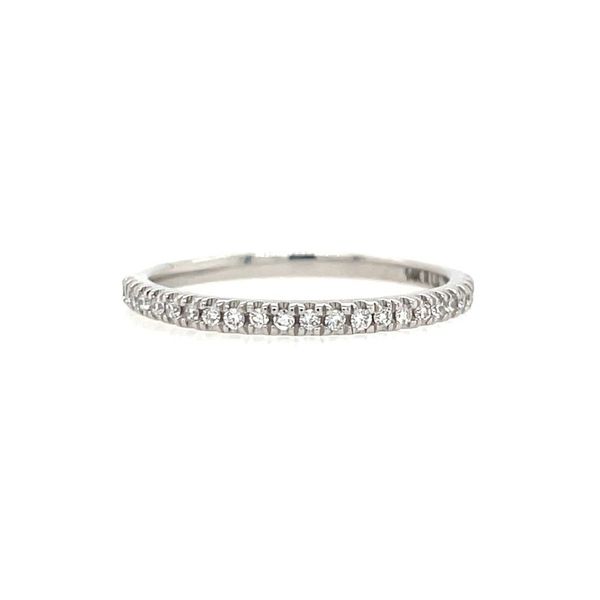 14KW Gold Round Lab Grown Diamond Halfway Band 0.14 CTW Franzetti Jewelers Austin, TX