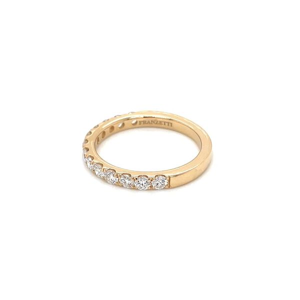 14KY Gold 3/4 Carat Round Lab Grown Diamond Split Prong Halfway Band Image 5 Franzetti Jewelers Austin, TX