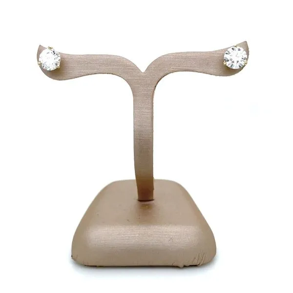 14KY Gold 2 CTW EF VS1-VS2 Lab Grown Diamond 3 Prong Studs Image 4 Franzetti Jewelers Austin, TX