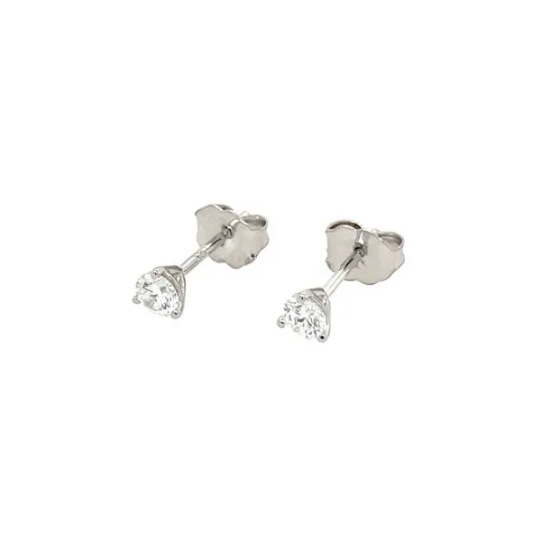 14KW Gold 1/3 CTW F-G VS2-SI1 Lab Grown Diamond 3 Prong Studs Image 4 Franzetti Jewelers Austin, TX