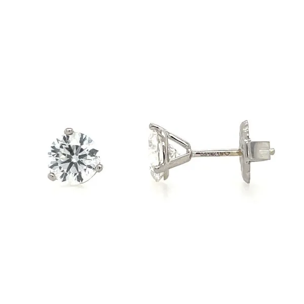 14KW Gold 1.5 CTW DEF VS2-SI1 Lab Grown Diamond 3 Prong Studs Franzetti Jewelers Austin, TX