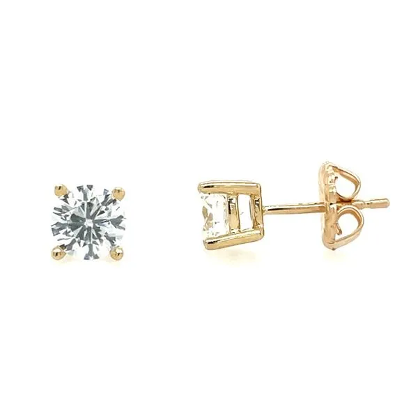 14KY Gold 1.5 CTW DEF VS1-VS2 Lab Grown Diamond 4 Prong Studs Franzetti Jewelers Austin, TX