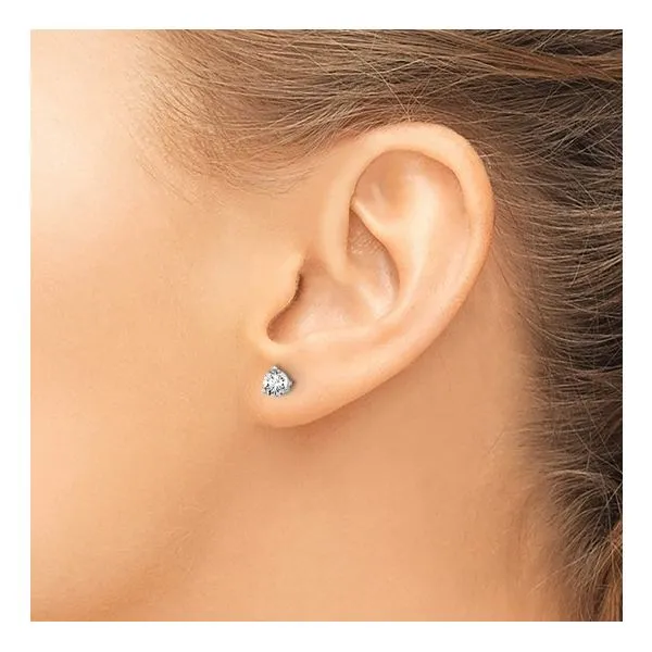 14KW Gold 1/2 CTW D-E-F VS1-VS2 Lab Grown Diamond 3 Prong Studs Image 2 Franzetti Jewelers Austin, TX