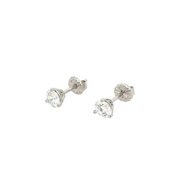 14KW Gold 3/4 CTW D-E-F VS1-VS2 Lab Grown Diamond 3 Prong Studs Image 4 Franzetti Jewelers Austin, TX