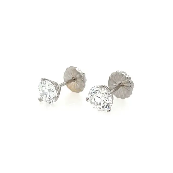 14KW Gold 1.5 CTW D-E-F VS1-VS2 Lab Grown Diamond 3 Prong Studs Image 4 Franzetti Jewelers Austin, TX