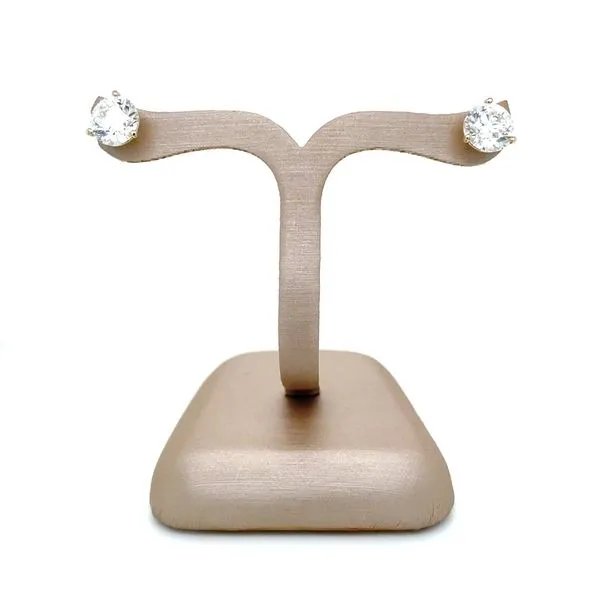 14KY Gold 3.13 CTW E/VS1 Lab Grown Diamond 3 Prong Studs IGI Graded Image 5 Franzetti Jewelers Austin, TX